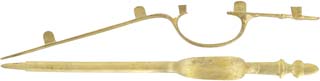 Triggerguard, Flint Fowler or Longrifle, wax cast brass